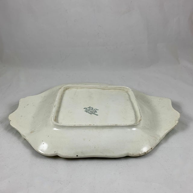 Keller & Guerin St Clément Luneville Trompe L’Oeil Art Nouveau Asparagus Server For Sale - Image 12 of 13