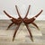 Mid-Century Modern 1950s Brass Tray Table · Chinese Export · Folding Spider Leg Base · Mahogany and Brass For Sale - Image 3 of 13
