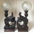 Late 19th Century 1880 Great Hand Carved Wood Winged Caryatids-Griffins Lamps - A Pair For Sale - Image 5 of 13