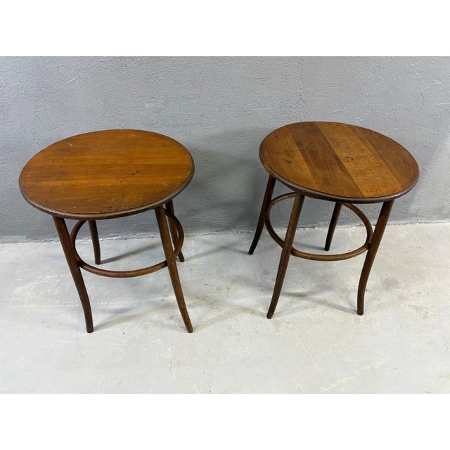 Vintage Bentwood Side Tables, Set of 2 For Sale - Image 5 of 6