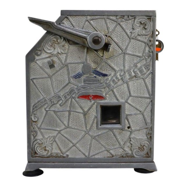Metal Early 20th Century Puritan Baby Bell Trade Simulator Slot Machine 20thC For Sale - Image 7 of 13