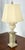 Traditional Carved Alabaster Grapes Leaf Motive Urn Shape Square Mable Base Table Lamp MINT! For Sale - Image 3 of 9