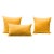 Contemporary Orange Outdoor Throw Pillows - Set of 3 For Sale - Image 3 of 3