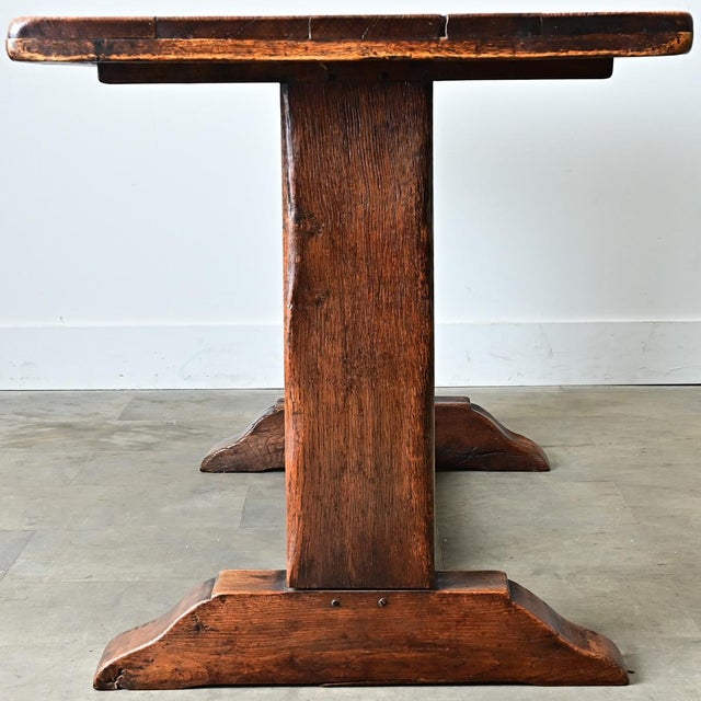 French 18th Century Solid Elm Tavern Table For Sale - Image 9 of 14