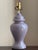 Offering a beautiful lavender purple ginger jar table lamp -- circa 1980. This gorgeous lamp is absolutely "of the era"...