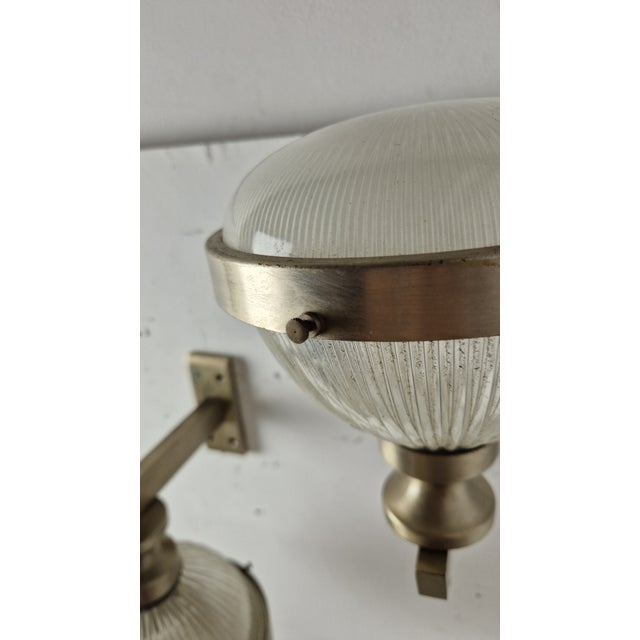 Vintage Chrome Wall Lights with Fresnel Glass, 1960s, Set of 2 For Sale - Image 11 of 14
