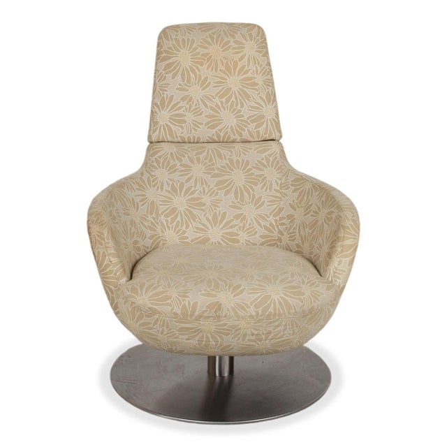 Beige Fabric Armchair from Natuzzi For Sale - Image 16 of 17
