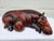 This massive and extremely handsome hippo is carved from one large piece of wood. It was recently purchased from a local...