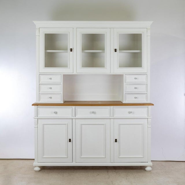 3-Door Softwood Kitchen Buffet For Sale - Image 3 of 12