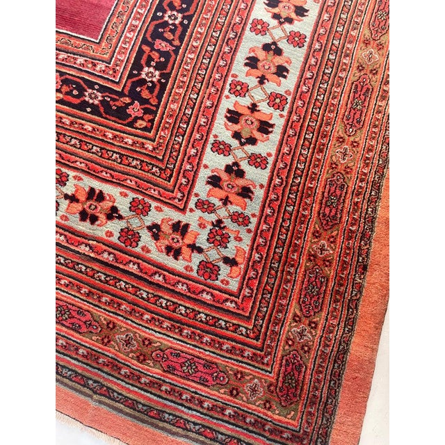 PALATIAL ANTIQUE CARPET Northeast Khorrassan Gem with Smokey Wine, Rug 13.2 x 15.7 For Sale - Image 13 of 17