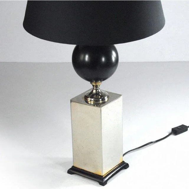 Wood Hollywood Regency Table Lamp, 1980s For Sale - Image 7 of 8