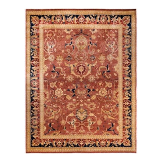 Mogul, One-of-a-Kind Hand-Knotted Area Rug - Orange, 9' 2" x 11' 10" For Sale