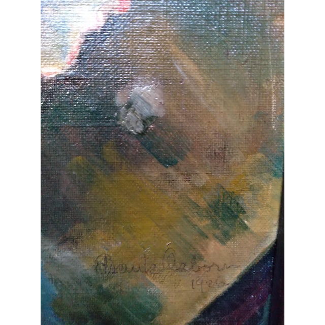American 1920s Modernist Still Life Oil Painting by Frank Calvin Osborn For Sale - Image 3 of 4