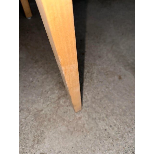 Light Green Grand Rapids Chair Company Light Green Leather Chair For Sale - Image 8 of 10