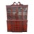 Union National Flame Mahogany 2 Part Breakfront China Display Cabinet 6666 For Sale
