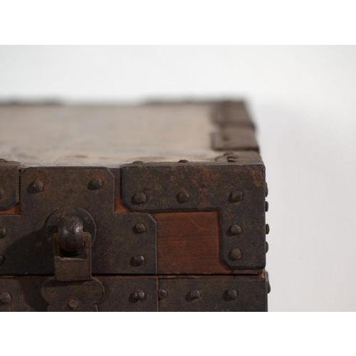 Antique Japanese Wooden Box For Sale - Image 6 of 12