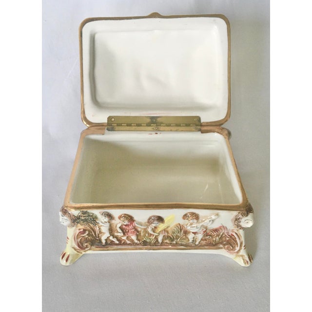 Vintage Capodimonte Porcelain Jewelry Box Chairish