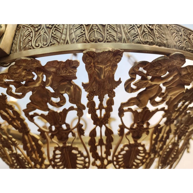 Late 19th Century Gilt Bronze Traditional Russian Chandelier For Sale - Image 4 of 12