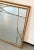 Metal Large Mirror with Wooden Frame, Brass Details & Lozenge Design, 1940s For Sale - Image 7 of 9