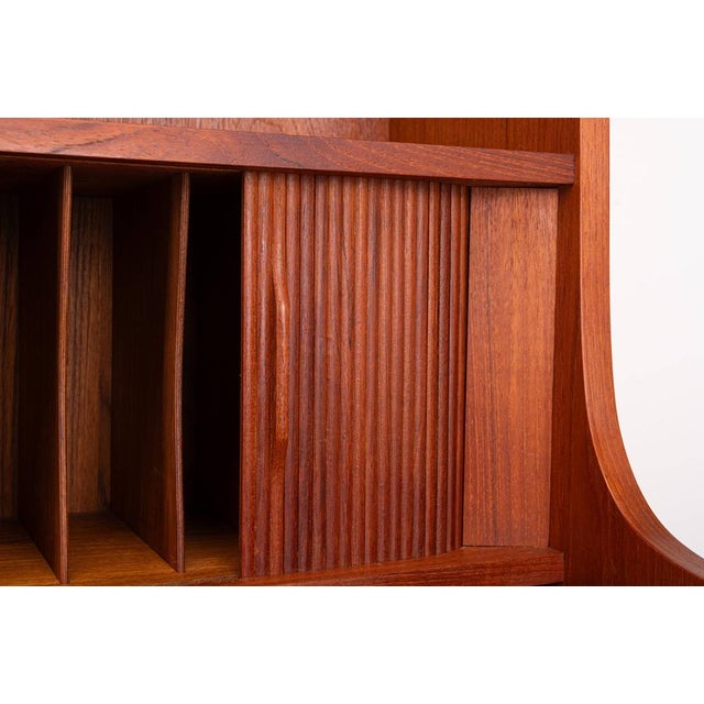 Brown Danish Teak Bookcase by Johannes Sorth for Nexø, 1960s For Sale - Image 8 of 13