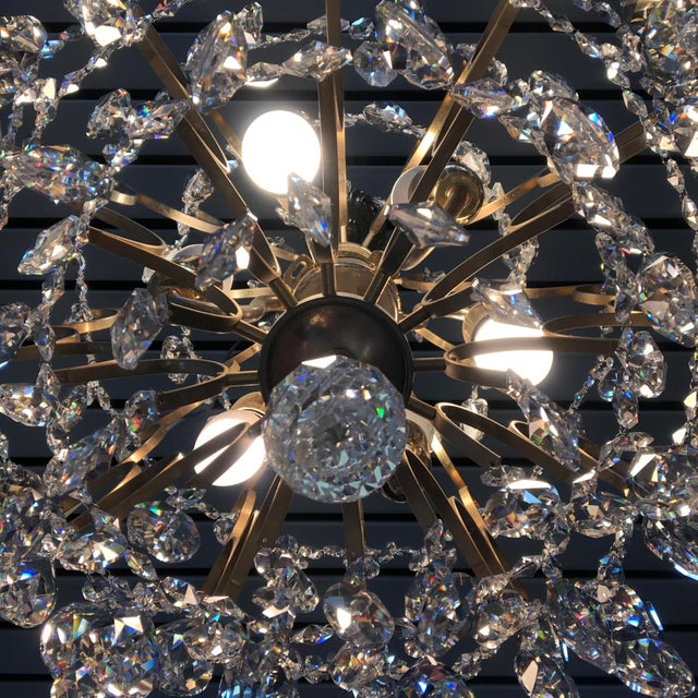 Vintage Chandelier in Lead Crystal, Italy, 1960s For Sale - Image 14 of 18