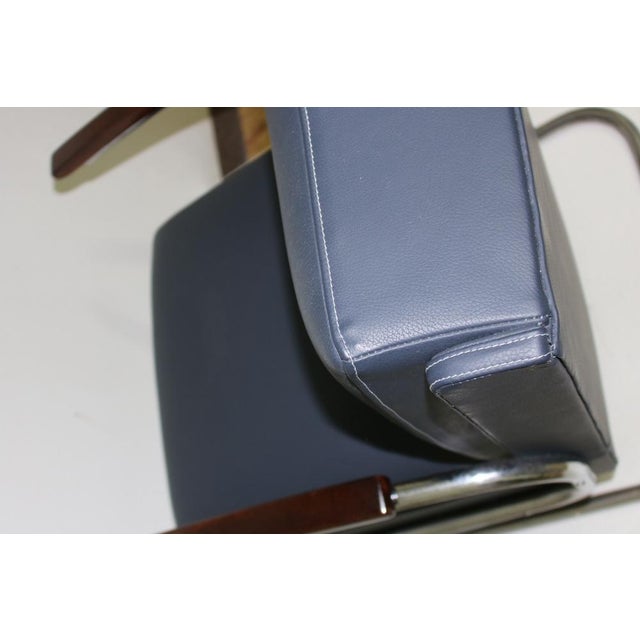 1930s Chrome Tubular Steel S 411 Cantilever Armchair from Thonet, 1930s For Sale - Image 5 of 8