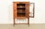 1920s Berkey & Gay Style Antique English Jacobean Carved Walnut and Burl Wood Bookcase or Bar Cabinet, Circa 1920s For Sale - Image 5 of 13