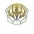 Mid-Century Modern Glass and Brass Ceiling Ligh from Limburg, Germany, 1960s For Sale - Image 13 of 13