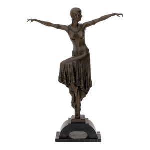 After d.h. Chiparus Dancer Patinated Bronze