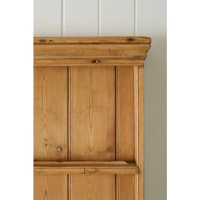 19th Century English Victorian Pine Dresser Base With Topper For Sale - Image 13 of 17
