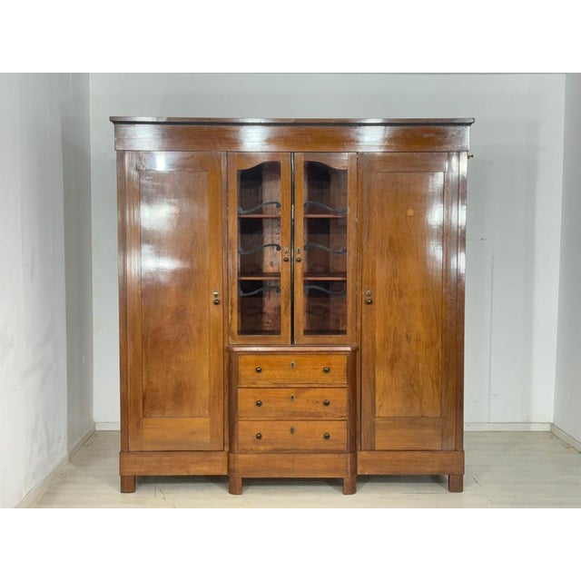 Art Nouveau Wardrobe in Wood, 1920s For Sale - Image 14 of 14