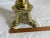 Brass Early 20th Century Tall Brass Altar Candlestick For Sale - Image 8 of 15