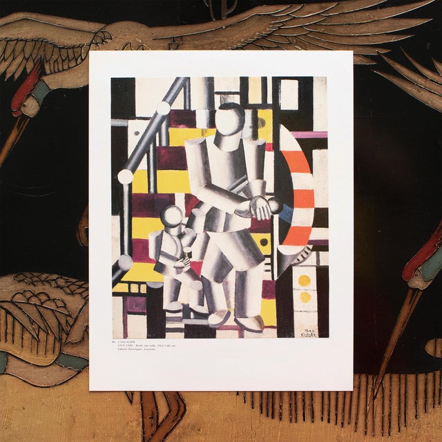 1990 After Fernand Leger "The Staircase (1919)", Full-Color Parisian Print For Sale In Dallas - Image 6 of 9