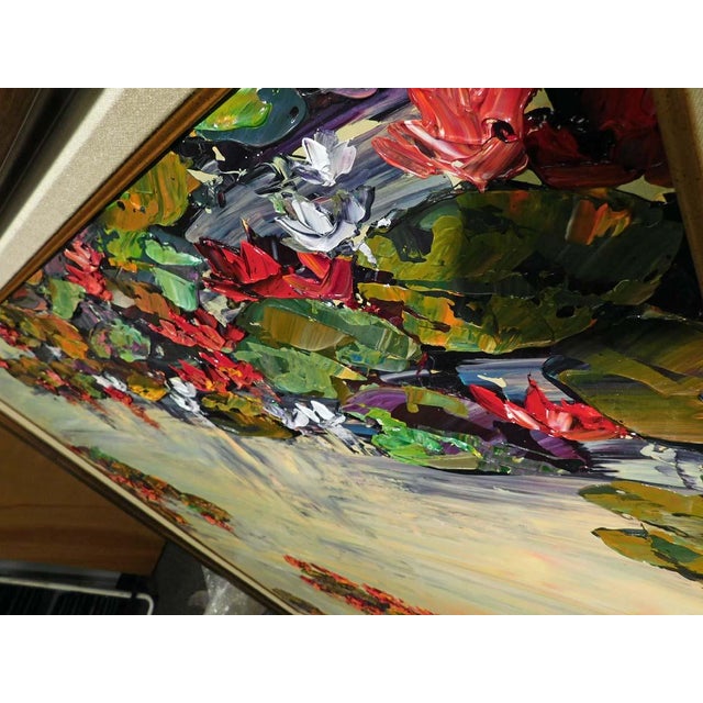 Impressionist Maya Eventov Untitled Original Acrylic Canvas H.Signed ME111511-03w/custom Frame For Sale - Image 3 of 8