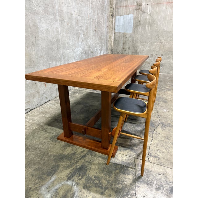 Uhuru Design High-Top Table in Walnut — Commissioned for George Clooney, 2010, Brooklyn Ny For Sale - Image 12 of 13