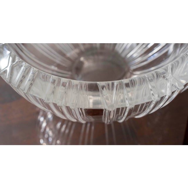 1960s Tiffany & Co Modern Style Cut Crystal Bowl For Sale - Image 10 of 15