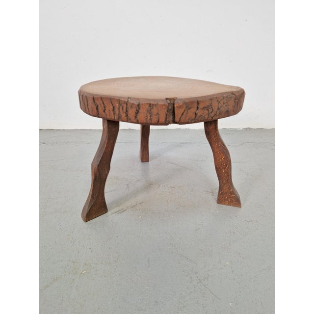 Mid-Century Modern Mid-Century Brutalist Tree Trunk Side Table, 1960s For Sale - Image 3 of 7