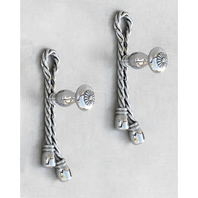 Mid-Century Modern French Rope and Tassel Hook from Maison Baguès, 1970s For Sale - Image 4 of 5