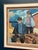 Original Swedish Oil on Canvas – “Figures at the Fish Shed” by Svend Nielsen – Signed – Vintage & Framed – 62 × 53 cm...