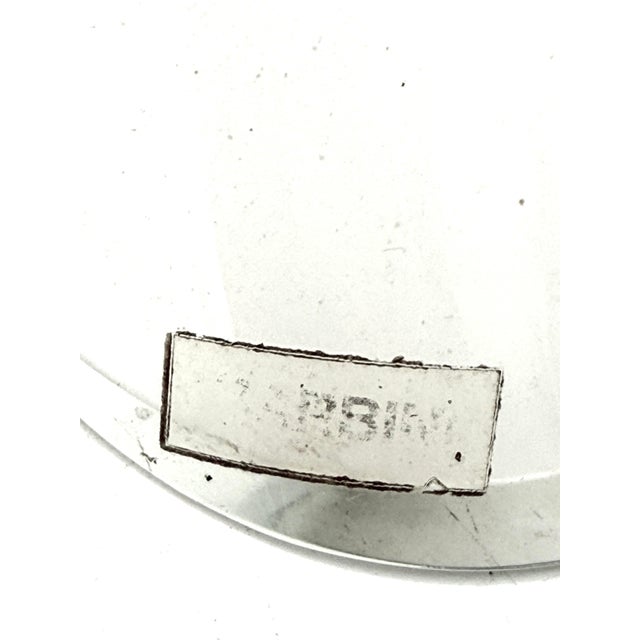 White Murano Glass Sculptural Lamp, Barbini Italy 1970s For Sale - Image 12 of 12