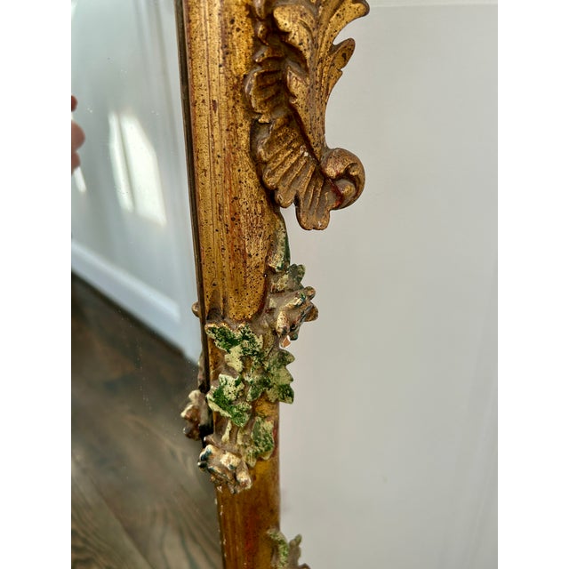 Printmaking Materials 19th Century Italian Giltwood and Polychrome Mirror For Sale - Image 7 of 12