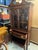 Wood Early 20th Century Federal Style Satinwood Inlaid Flame Mahogany Mahogany Display Cabinet or Bookcase For Sale - Image 7 of 10