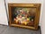 Metal Vintage S. Maez Floral Still Life Oil Painting, Signed For Sale - Image 7 of 12