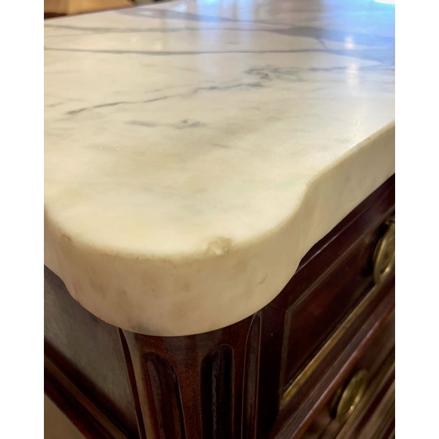 Antique French Semainier With Marble Top. Mid 19th C. For Sale - Image 10 of 12
