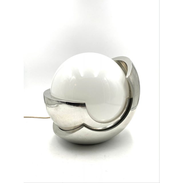 Metal Sculptural Roto Table Lamp by Giacomo Benevelli for Gaetano Missaglia, 1970s For Sale - Image 7 of 15