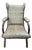 English Mahogany Wingback Armchair For Sale