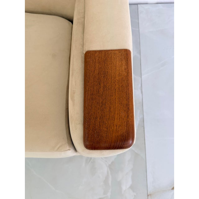 Danish Modern Sofa With Teak Paws, Oak H - Base, 1960's, 2 Configurations For Sale - Image 16 of 16