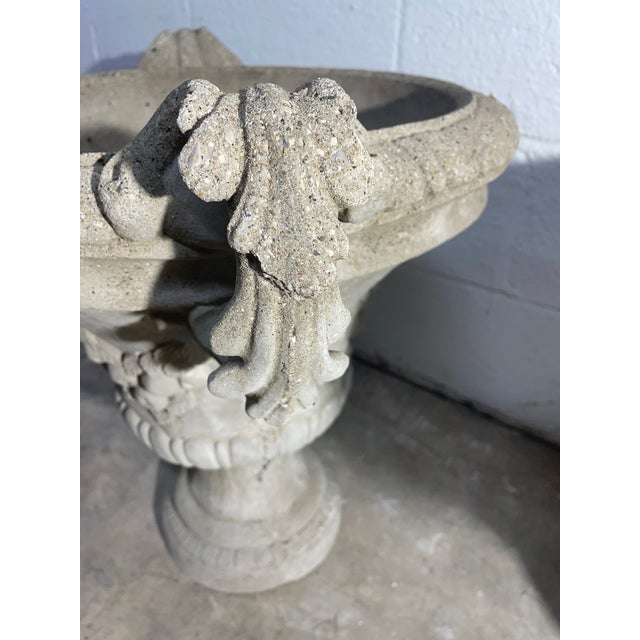 Pair of 19th Century French Concrete Jardineres With Neo Classical Reliefs For Sale - Image 10 of 15