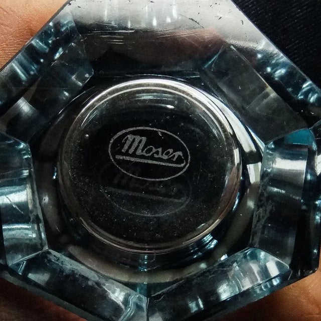 Art Deco Vase from Moser, Former Czechoslovakia, 1930s, in Worn conditions. Designed 1920 to 1949 This piece has an...