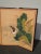 Wood Vintage Oriental Asian Four Panel Screen With Birds & Signed For Sale - Image 7 of 13